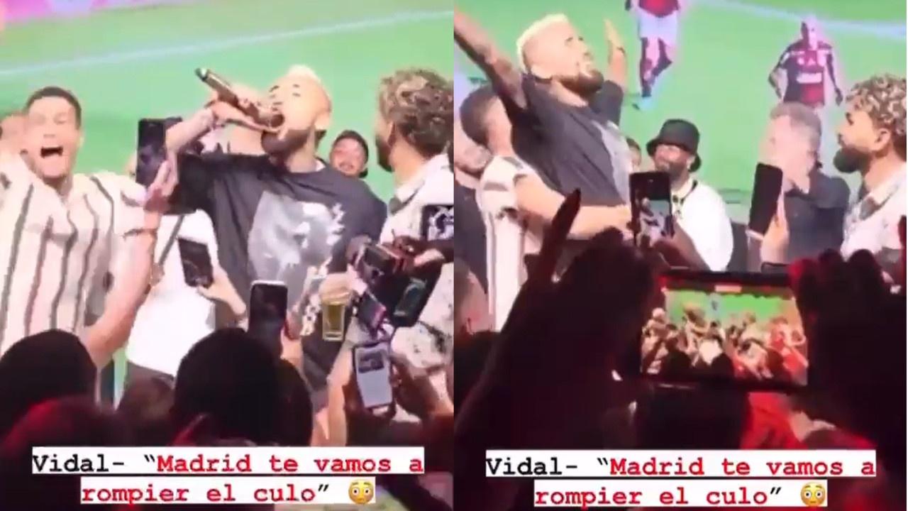 "Madrid, we'll kick your ass" - Vidal after winning Copa Libertadores