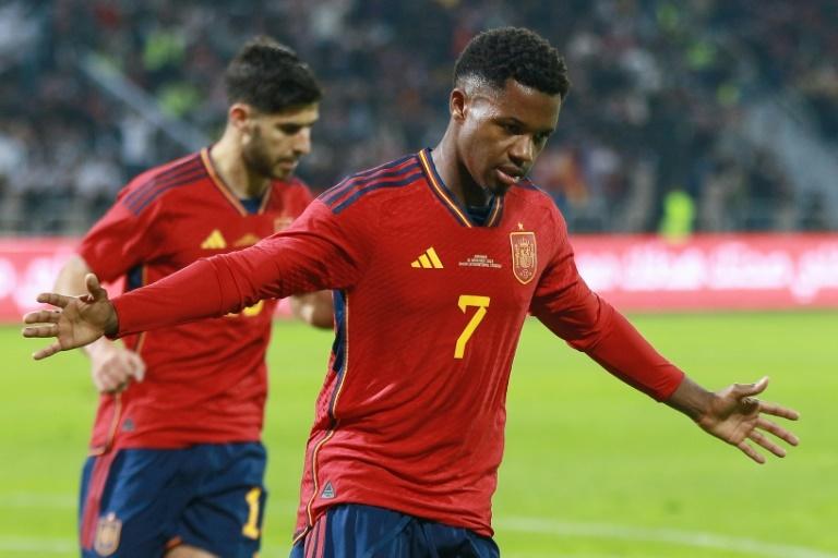 Fati shines as Spain beat Jordan in WC warm-up