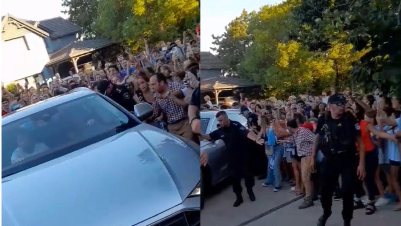 Messi arrived in Rosario and struggled to get into home