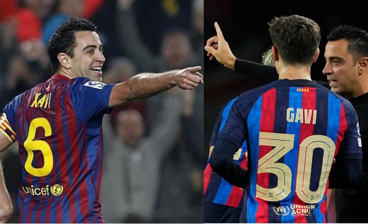 Gavi set to take over Xavi's '6' shirt