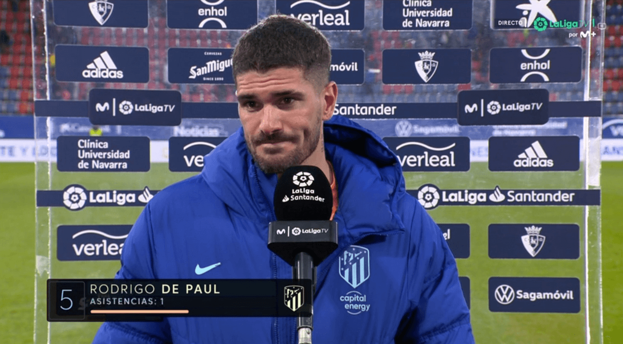 De Paul still thinking about Real Madrid: "It was an undeserved blow"