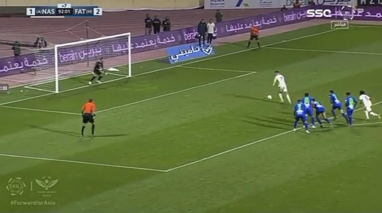 Cristiano Ronaldo's first Al-Nassr goal is a penalty!