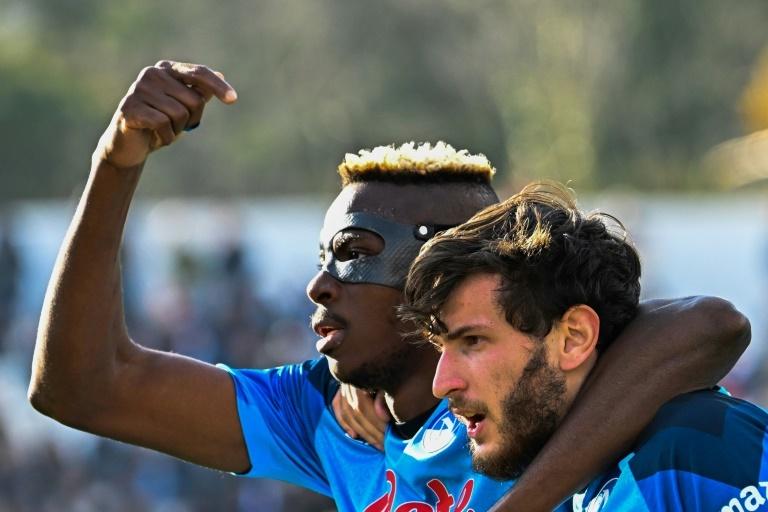 Osimhen and Kvaratskhelia combine to send Napoli miles clear