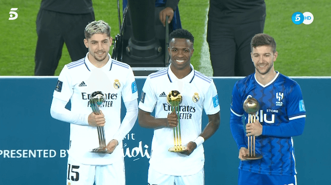 Vinicius and Valverde win Golden and Silver Balls