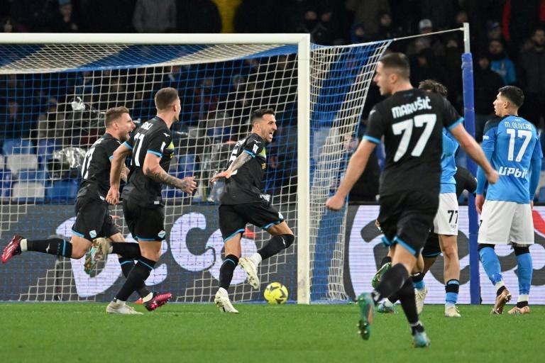 Lazio hand Serie A leaders Napoli rare defeat