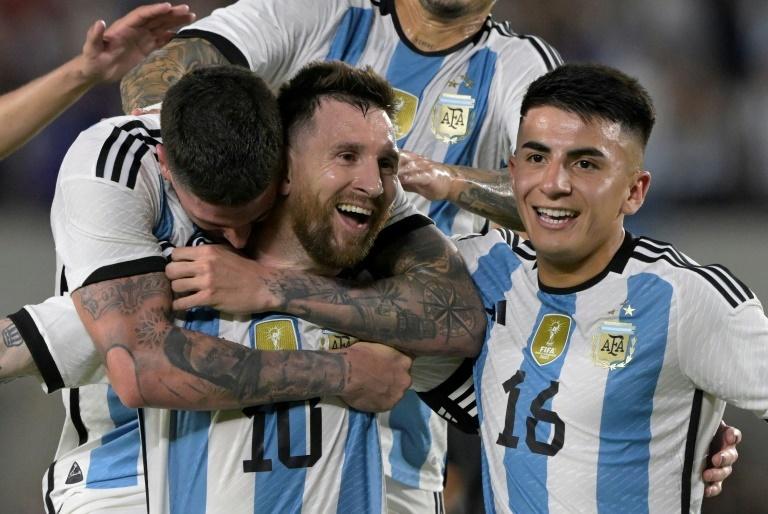 Messi goal tops off Argentina's homecoming celebration