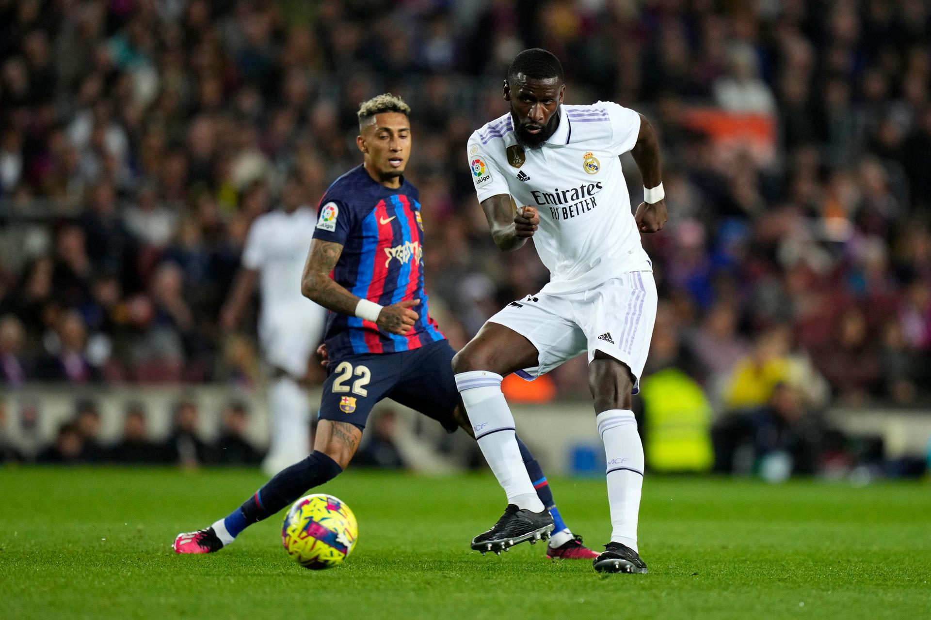 Madrid's Rudiger and Marino prepare for El Clasico