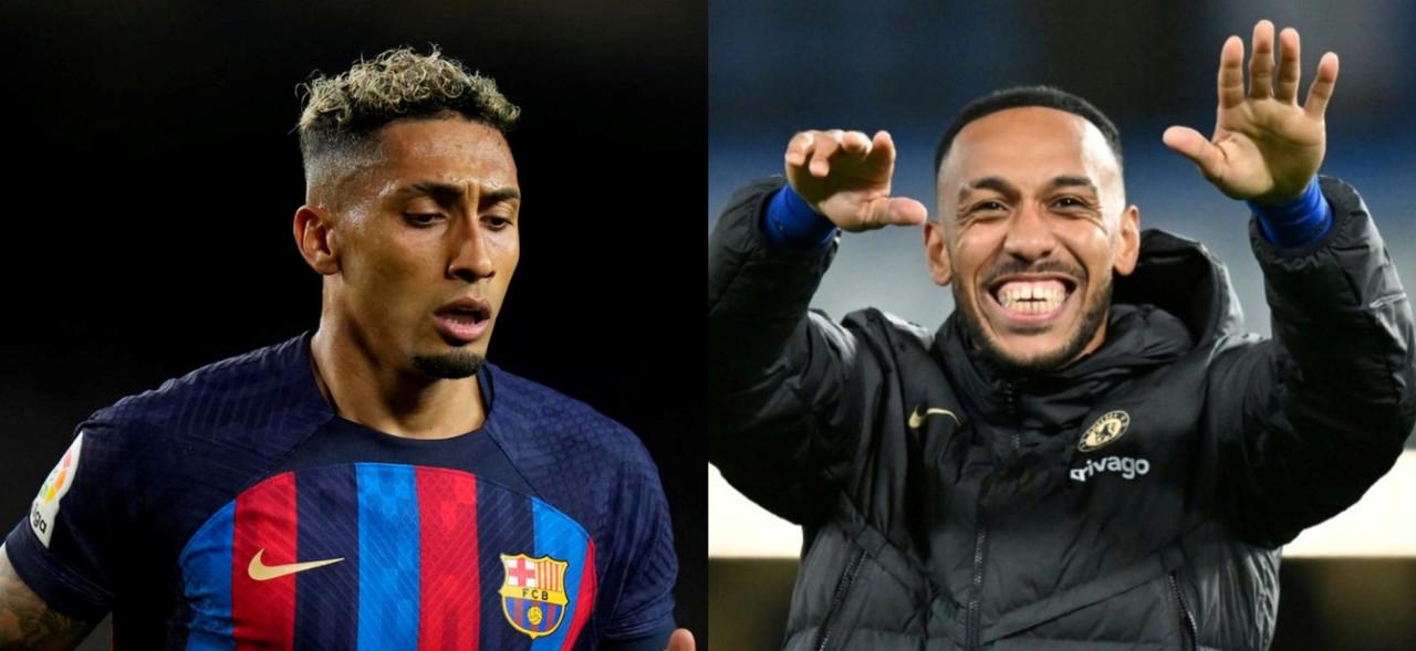 Raphinha and Aubameyang, the Chelsea-Barca link