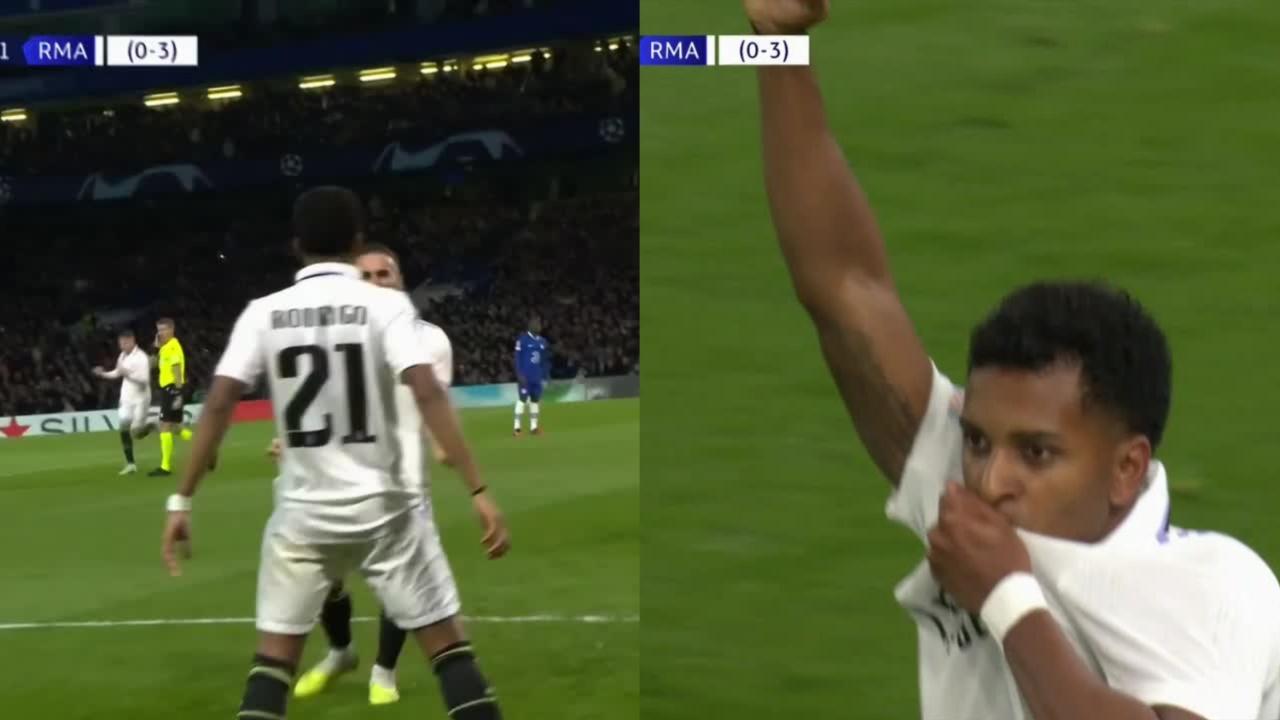 Rodrygo puts Madrid ahead at Stamford Bridge