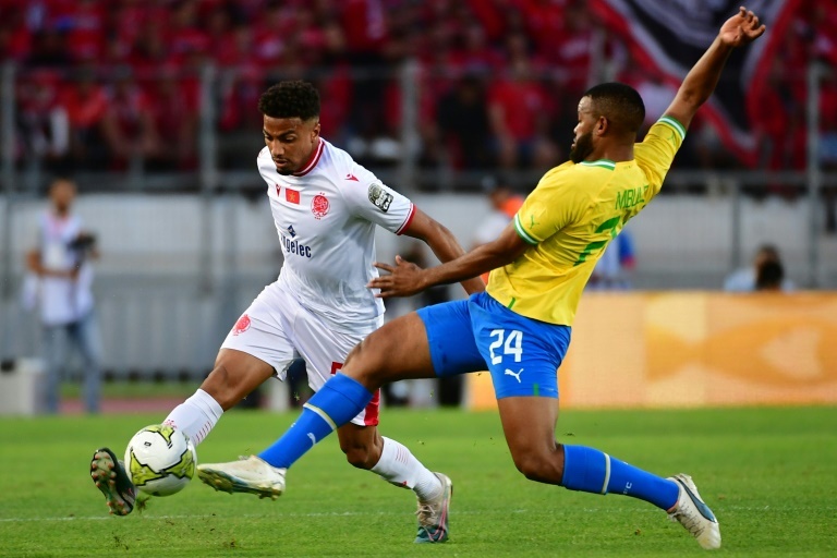 Nine-man Mamelodi Sundowns force draw at African champions Wydad