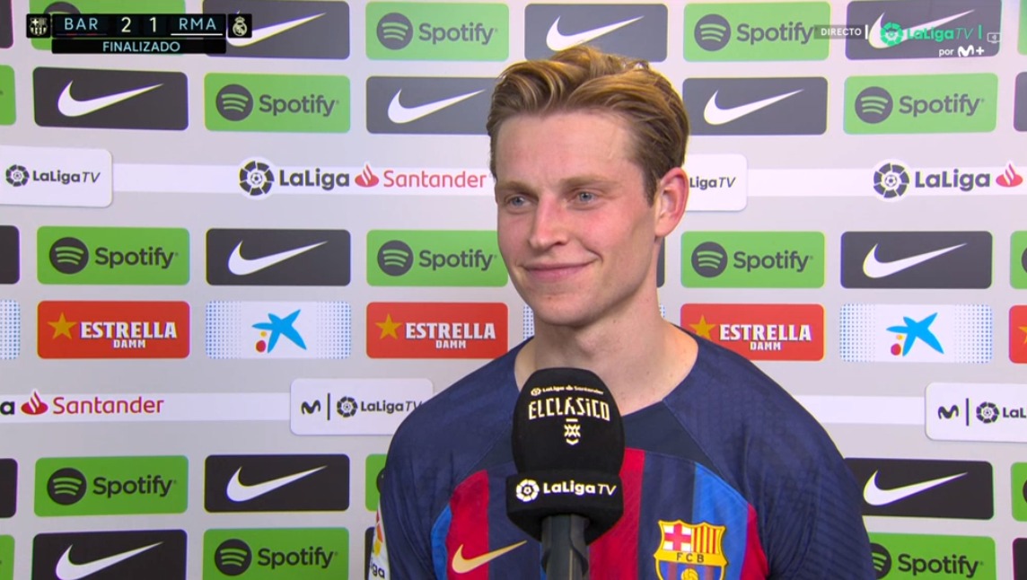 de Jong: "Messi? He's great but I have no idea if his return is going to happen"