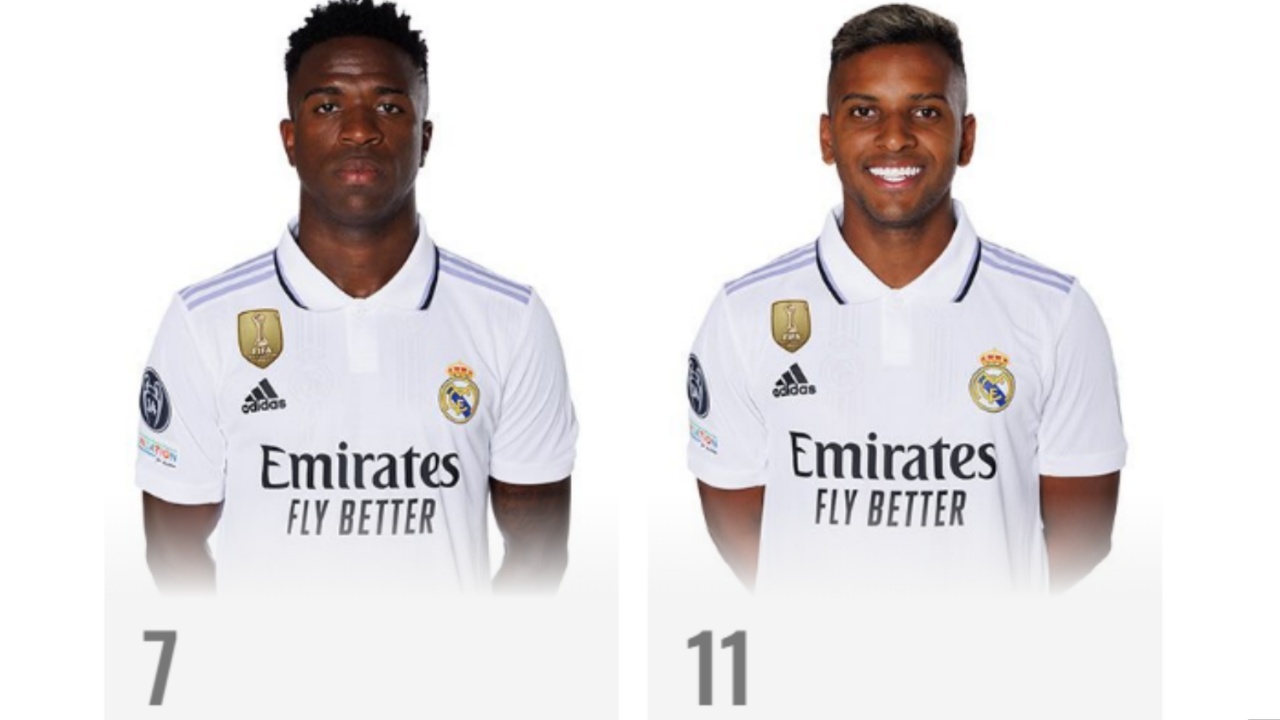 Vinicius Jr takes Madrid's legendary No. 7, Rodrygo the new No. 11