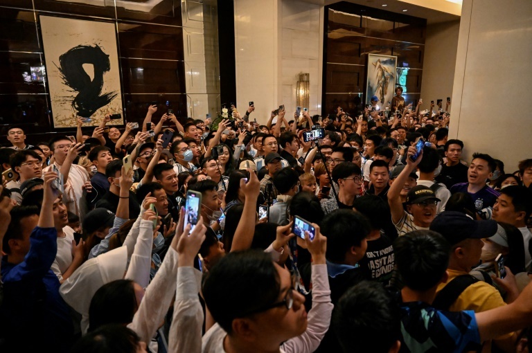 Chinese superfan books into Messi hotel for glimpse of idol