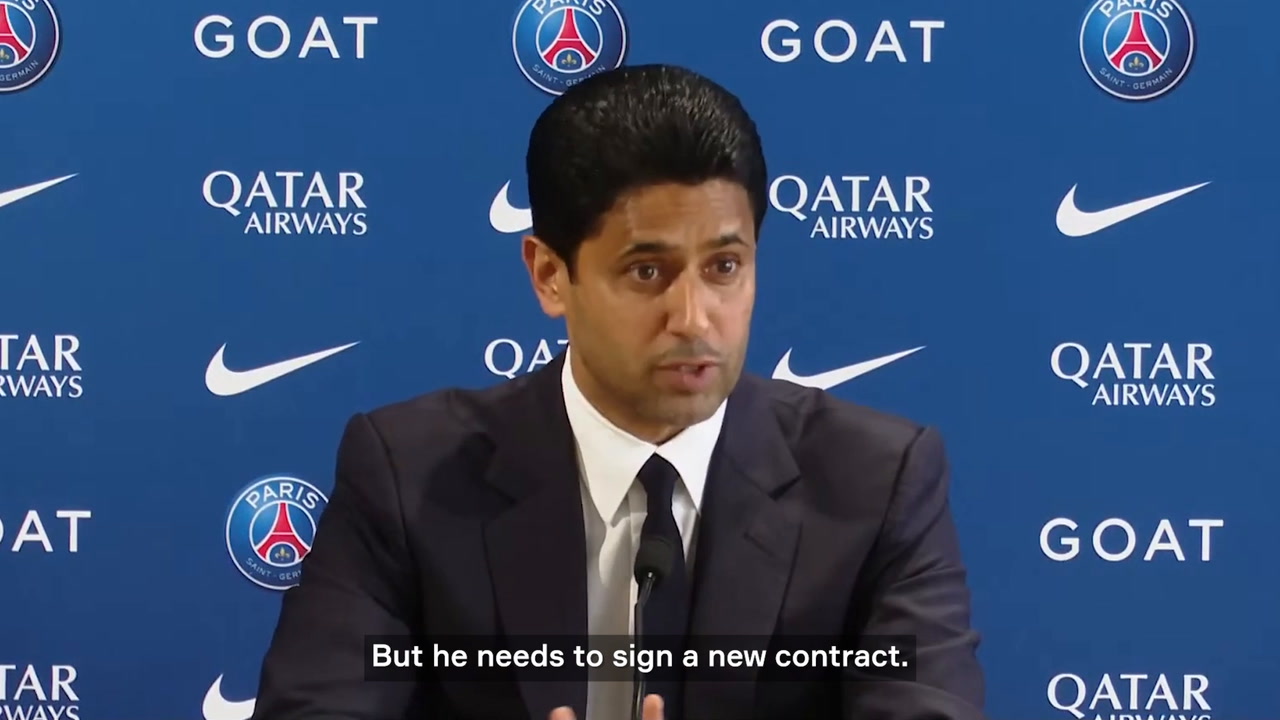 VIDEO: PSG chief Al-Khelaifi considers 'impossible' for Mbappe to leave for free