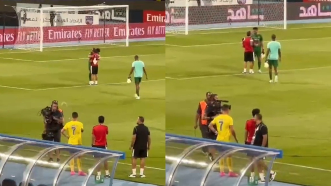 Frustrated Ronaldo THROWS water at cameraman in Al Nassr's last match