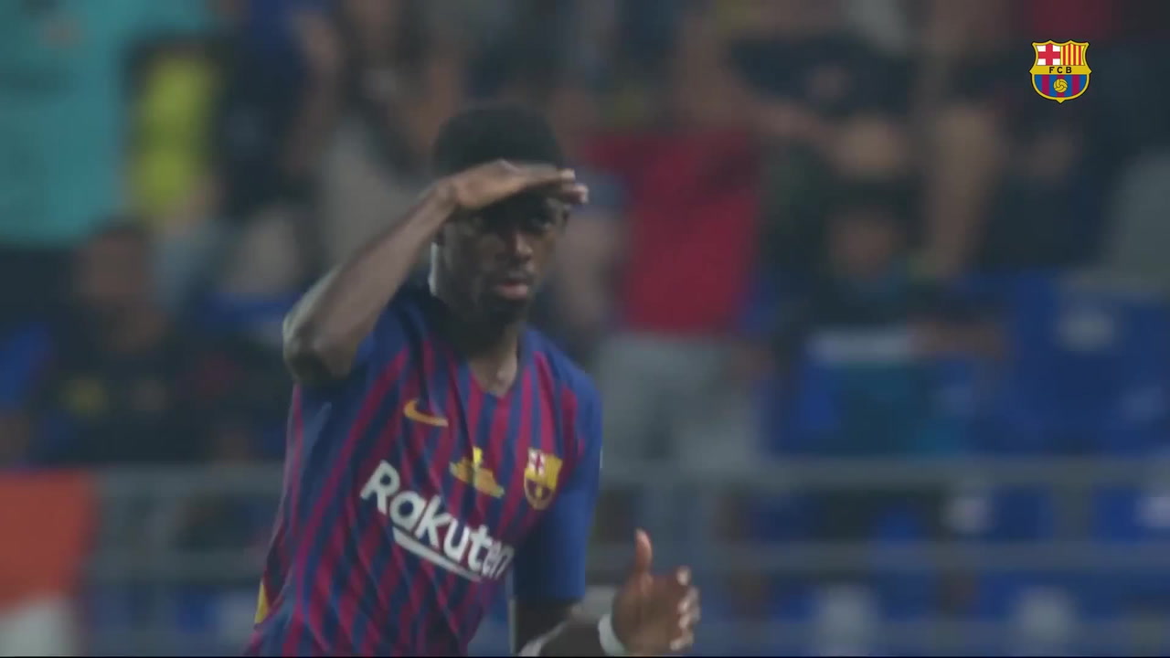 VIDEO: Great Dembele goals for Barca