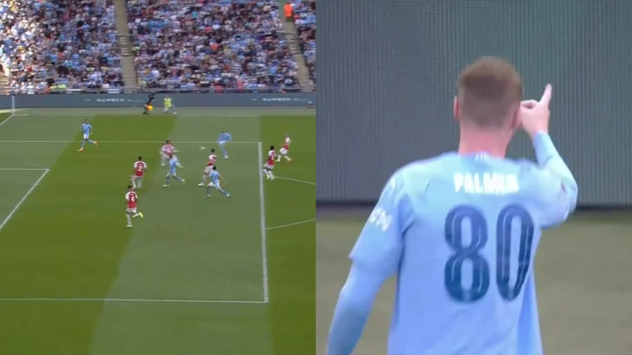 GOAL: Palmer's curler finally puts City ahead