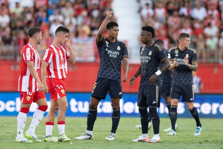 In-form Bellingham hits brace to earn Madrid comeback win at Almeria