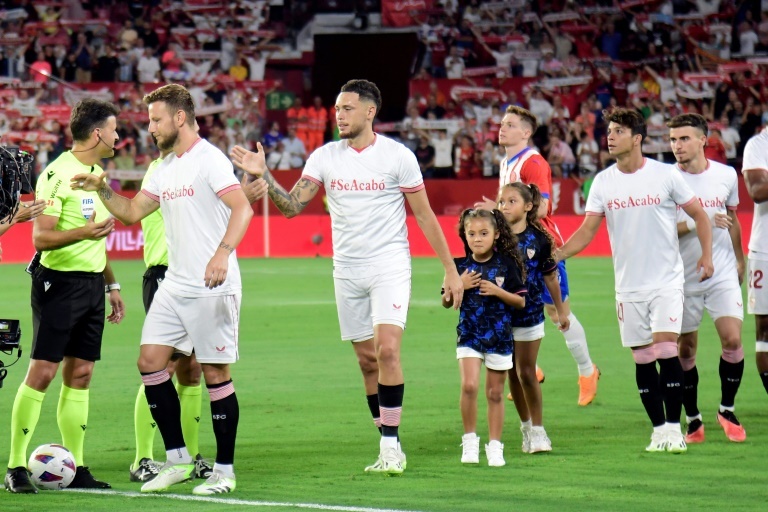 Sevilla players pay 'It's Over' tribute to Jenni Hermoso in Rubiales battle