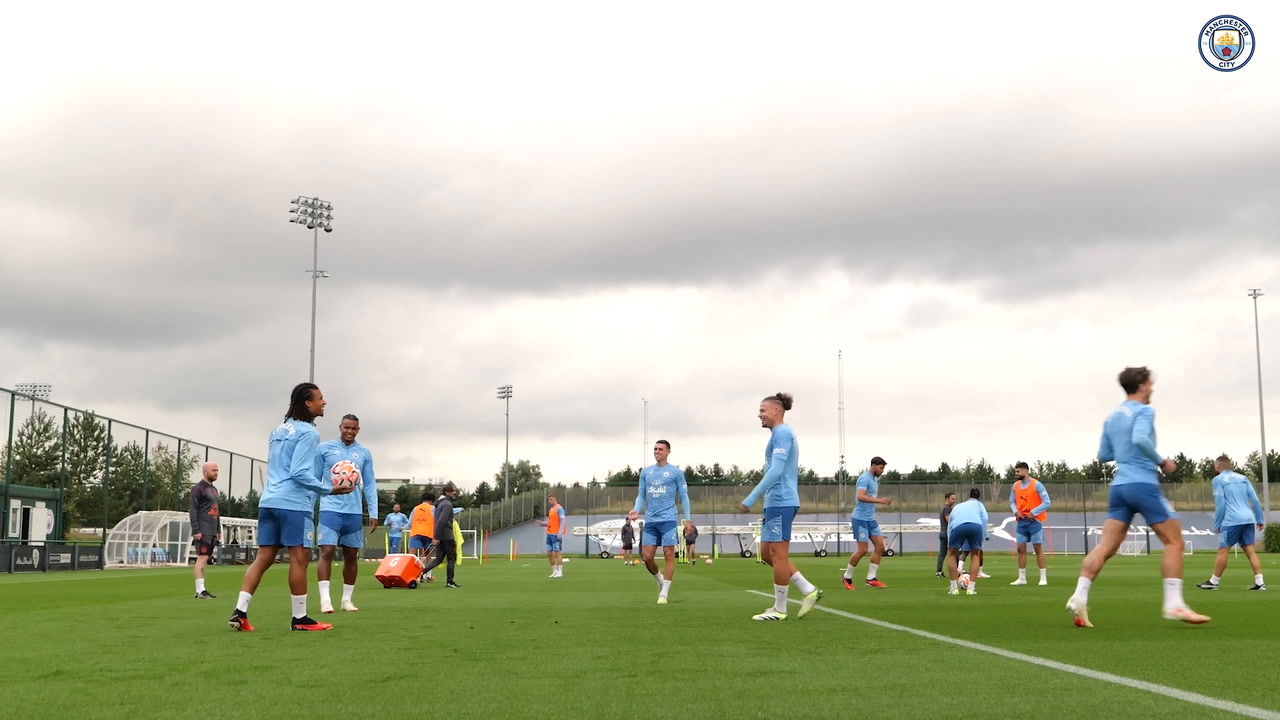 VIDEO: Manchester City stars training before Fulham clash