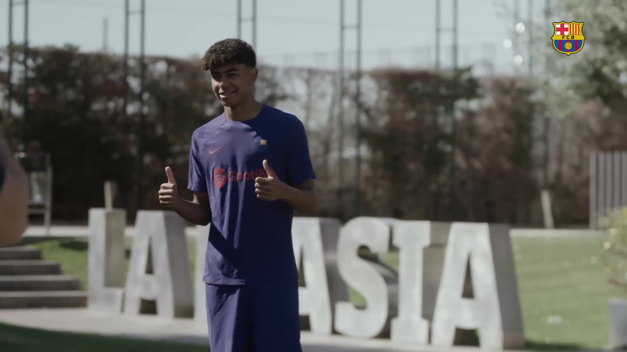 VIDEO: Yamal proud of his renewal with Barca