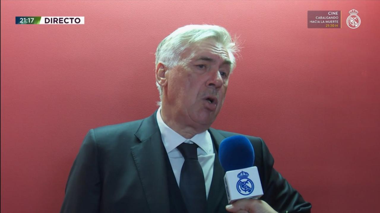 Ancelotti: "If I say what I think about the referee, I'll get suspended"