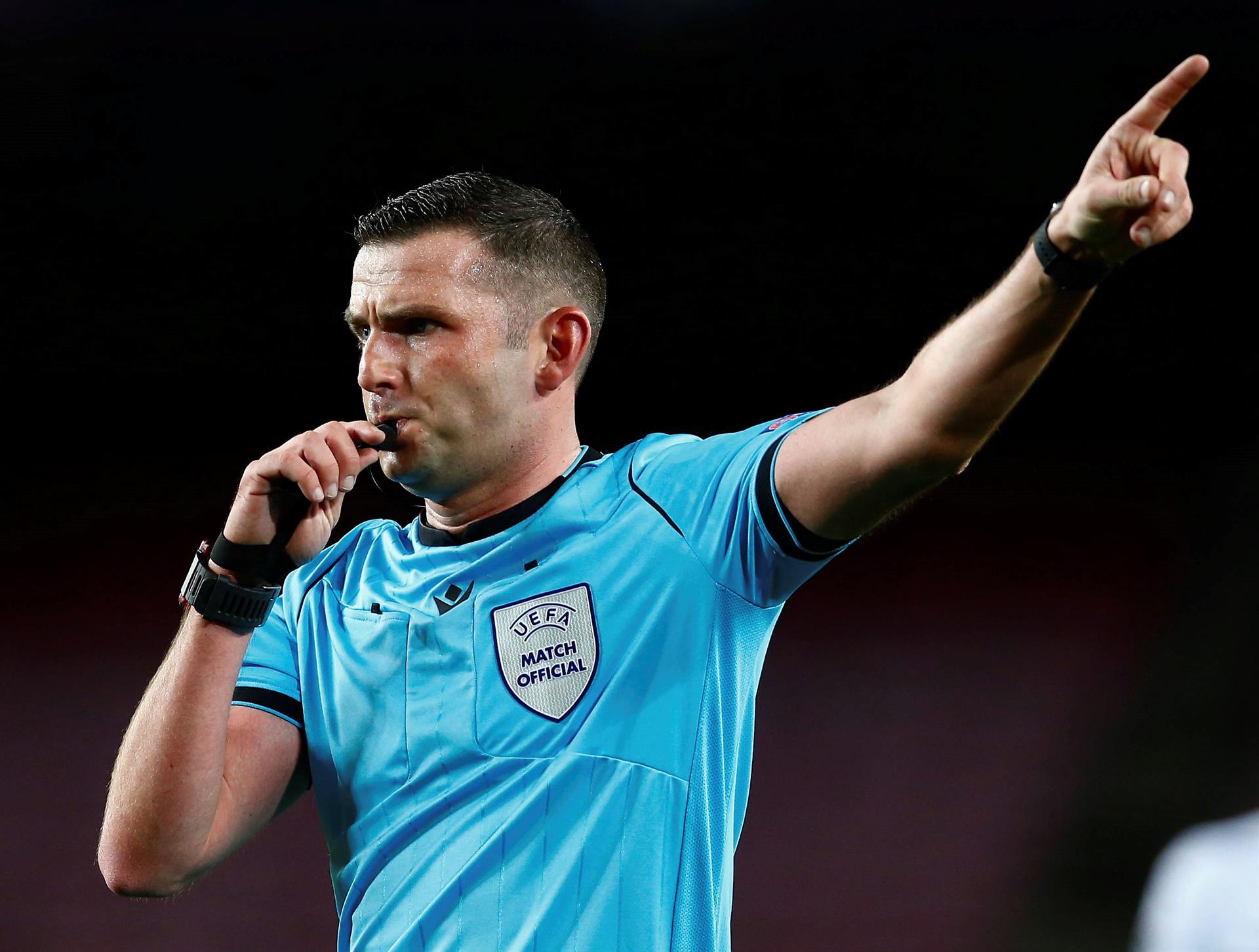 Michael Oliver to referee Sporting Braga - Madrid UCL clash