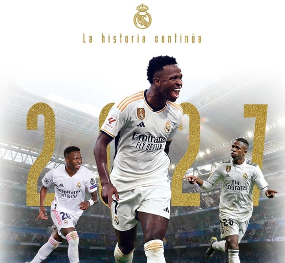 OFFICIAL: Vinicius signs new Real Madrid deal until 2027