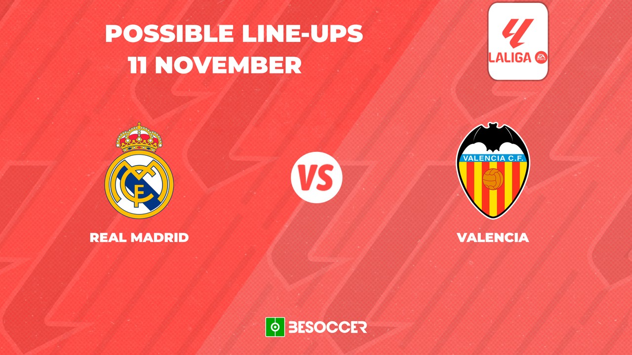 Real Madrid v Valencia: Possible lineups