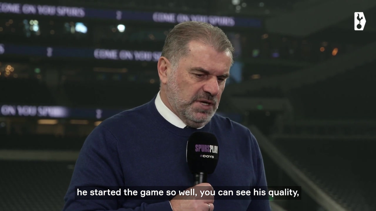 VIDEO: Postecoglou gives update on Bentancur's injury against Villa