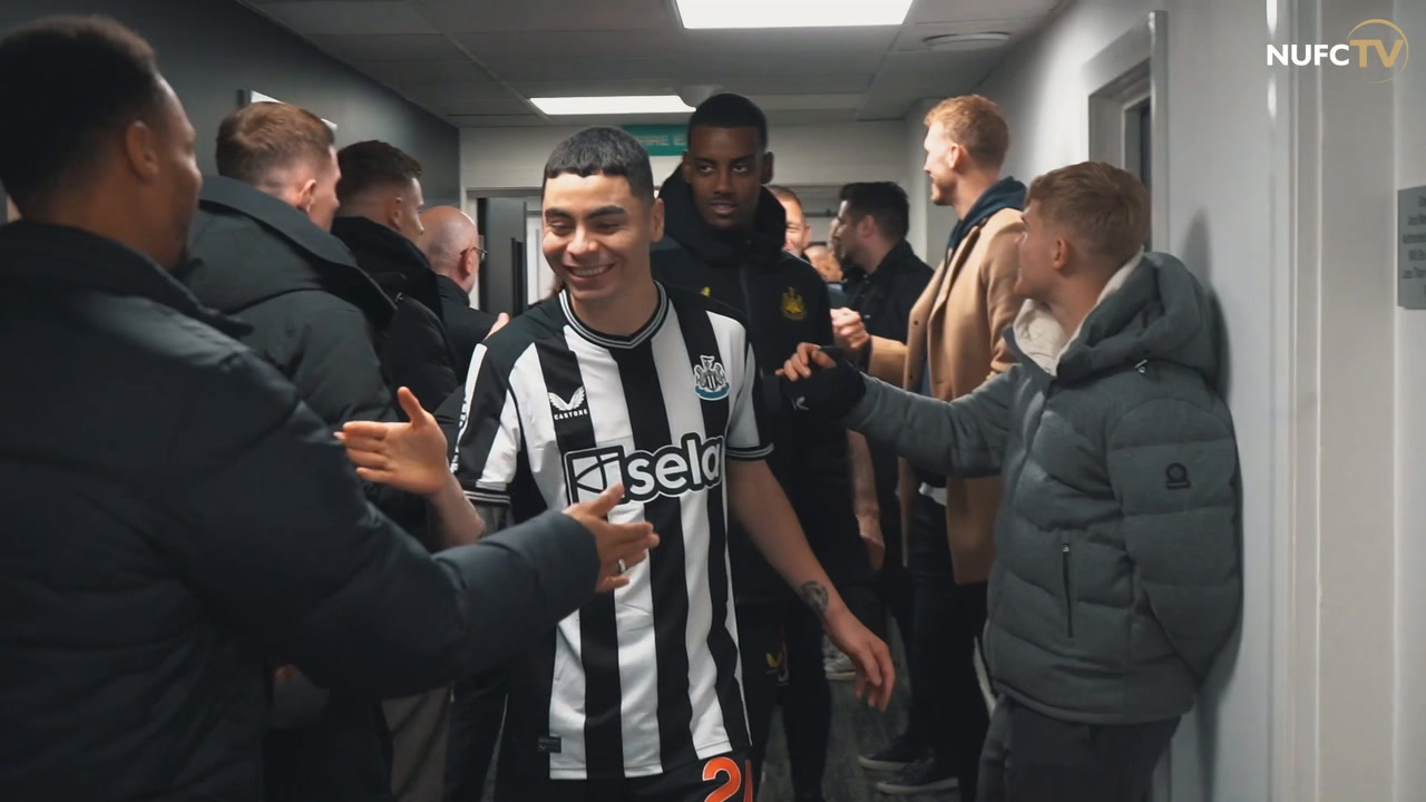VIDEO: Newcastle's dressing room celebrations after thrashing Chelsea