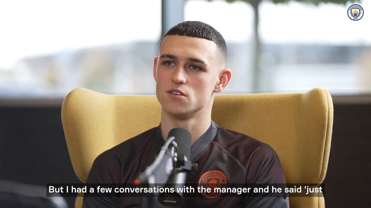 VIDEO: Foden shares what Guardiola told him when he was not getting minutes