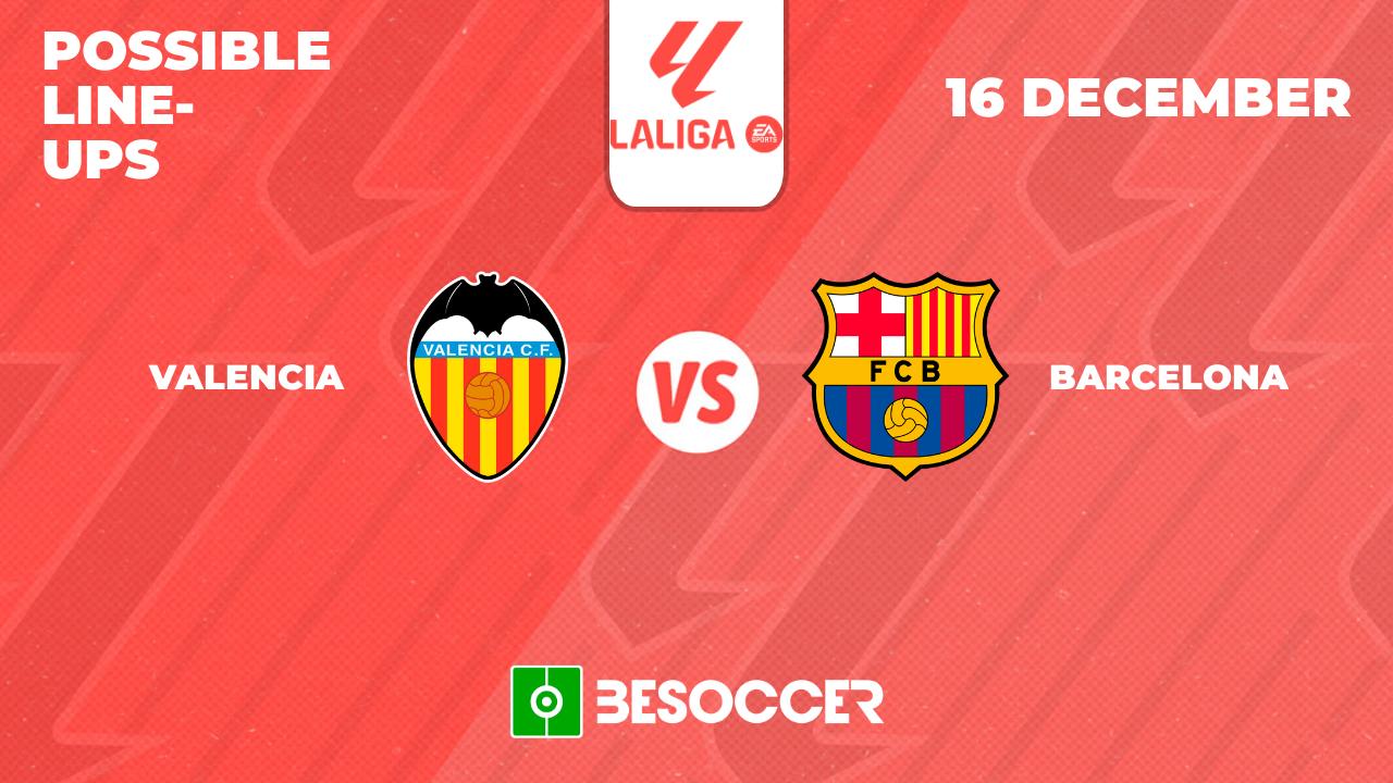 Possible lineups for Valencia v Barcelona match