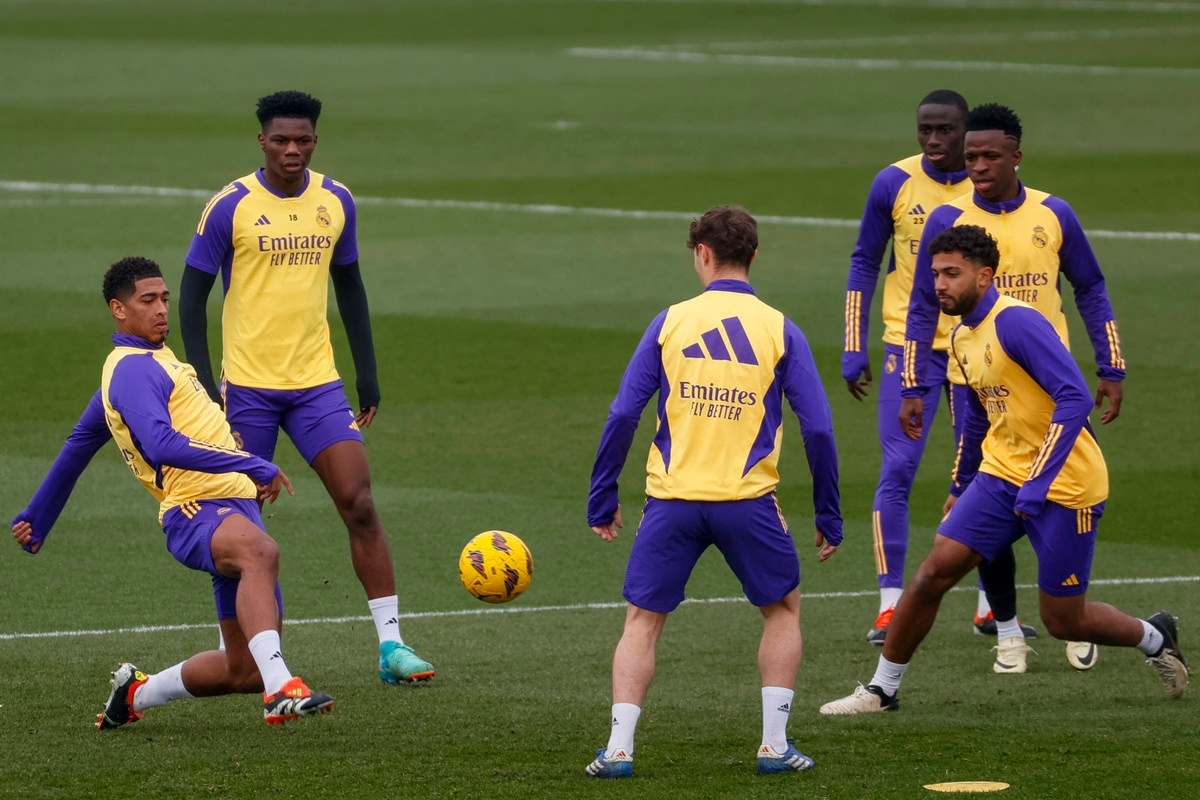 Real Madrid complete training session ahead of Getafe clash