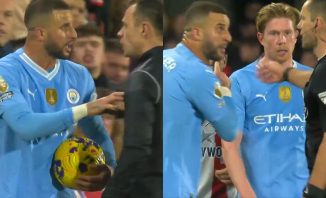 Walker warned ref he was going to "knock out" Maupay for talking about his children