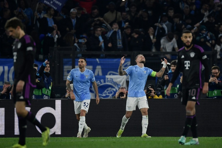 Immobile hands Lazio Champions League advantage over troubled Bayern