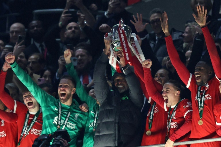 Extra-time hero Van Dijk hails 'incredible' Liverpool kids after League Cup glory