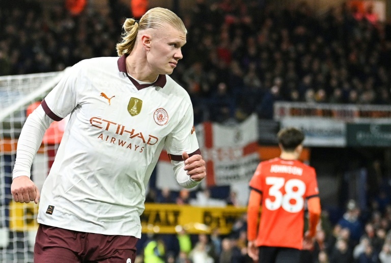 Five-goal Haaland crushes Luton as Man City reach FA Cup quarter-finals