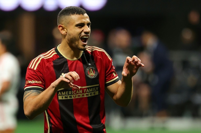 Giakoumakis hits hat-trick as Atlanta thrash New England