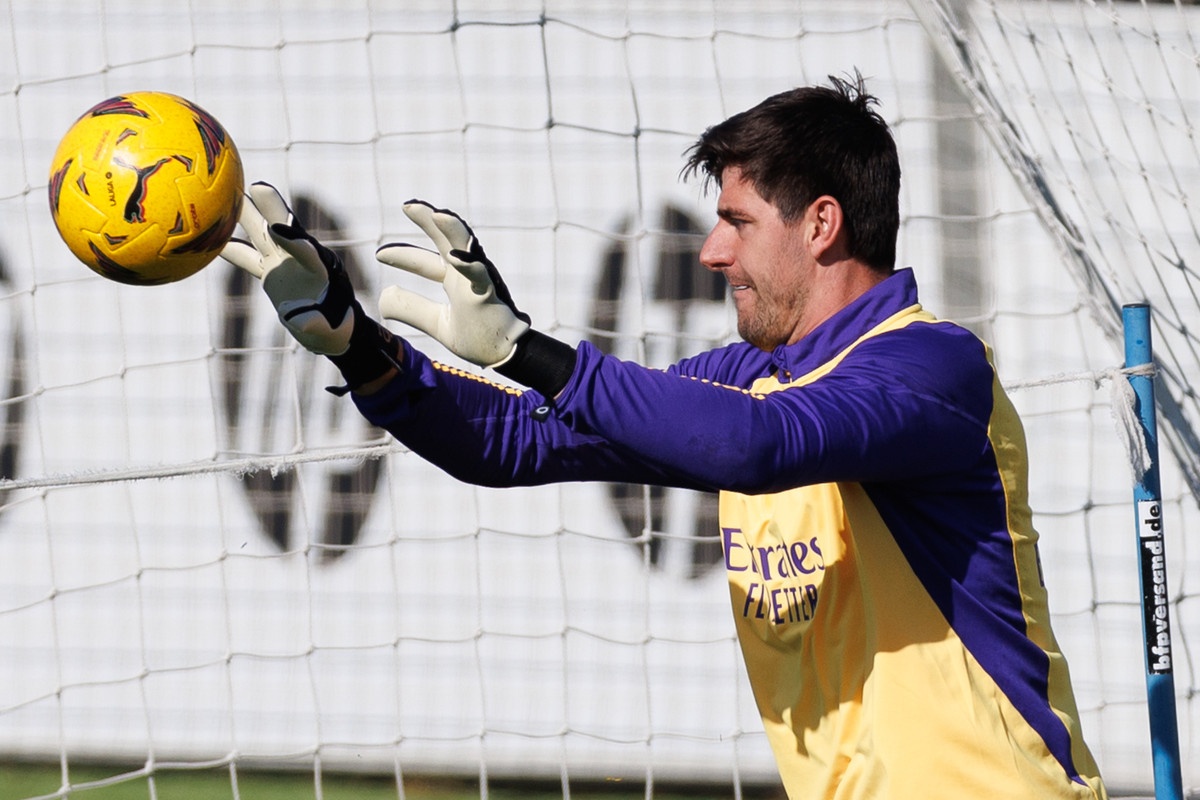 Courtois already working on his recovery