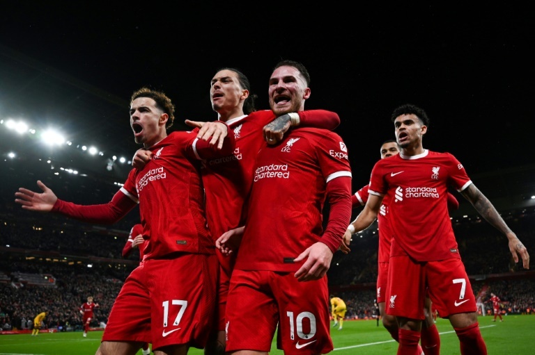 Mac Allister's rocket fires Liverpool back to the top