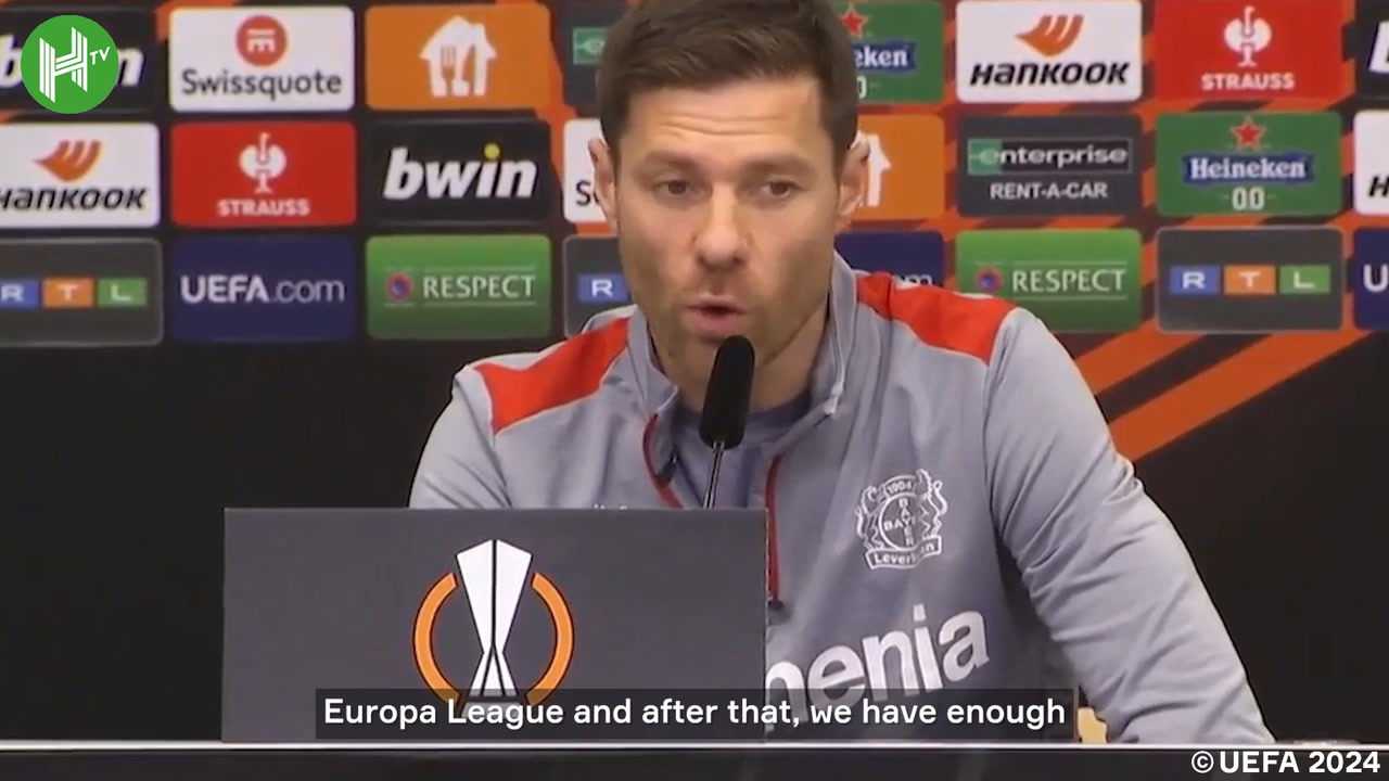 VIDEO: Xabi Alonso says Leverkusen's main focus is on West Ham