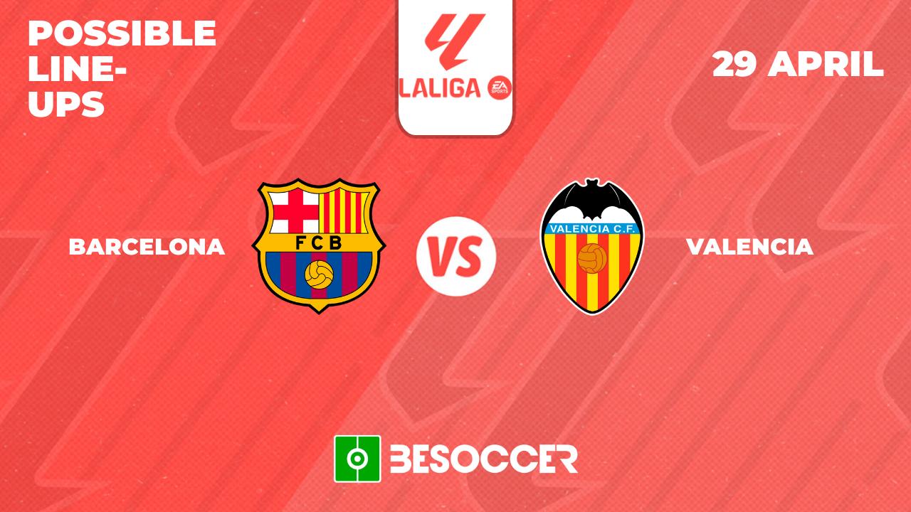 Possible lineups for Barcelona v Valencia clash