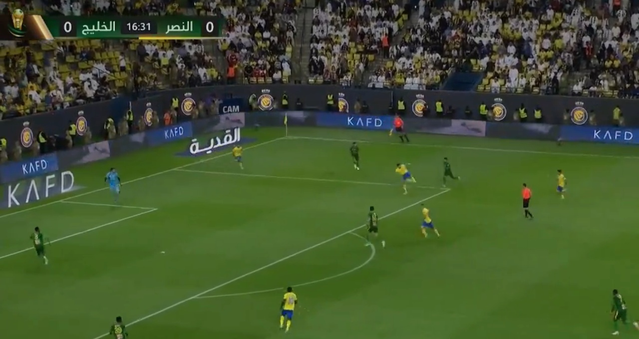 CR7 puts Al-Nassr ahead with a no-look volley