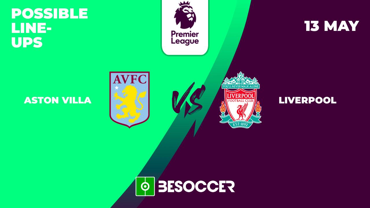 Possible lineups for Aston Villa v Liverpool showdown