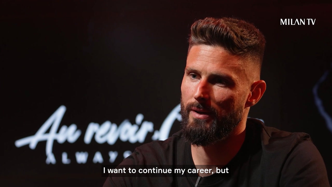 VIDEO: Giroud's emotional farewell message to Milan