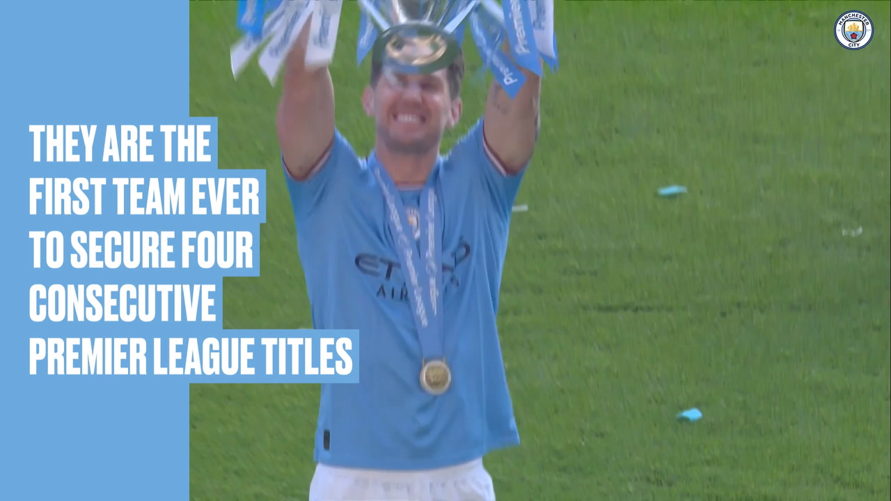 VIDEO: Man City's record four successive Premier League titles
