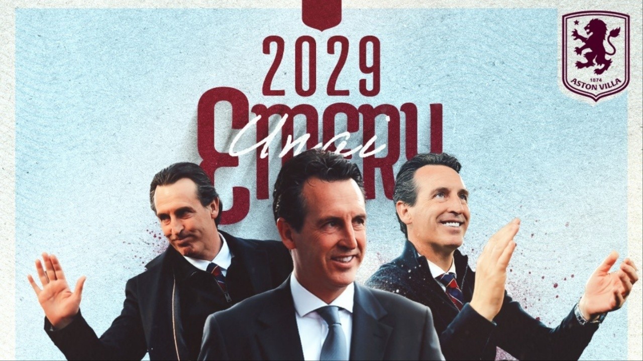 OFFICIAL: Aston Villa renews Unai Emery until 2029