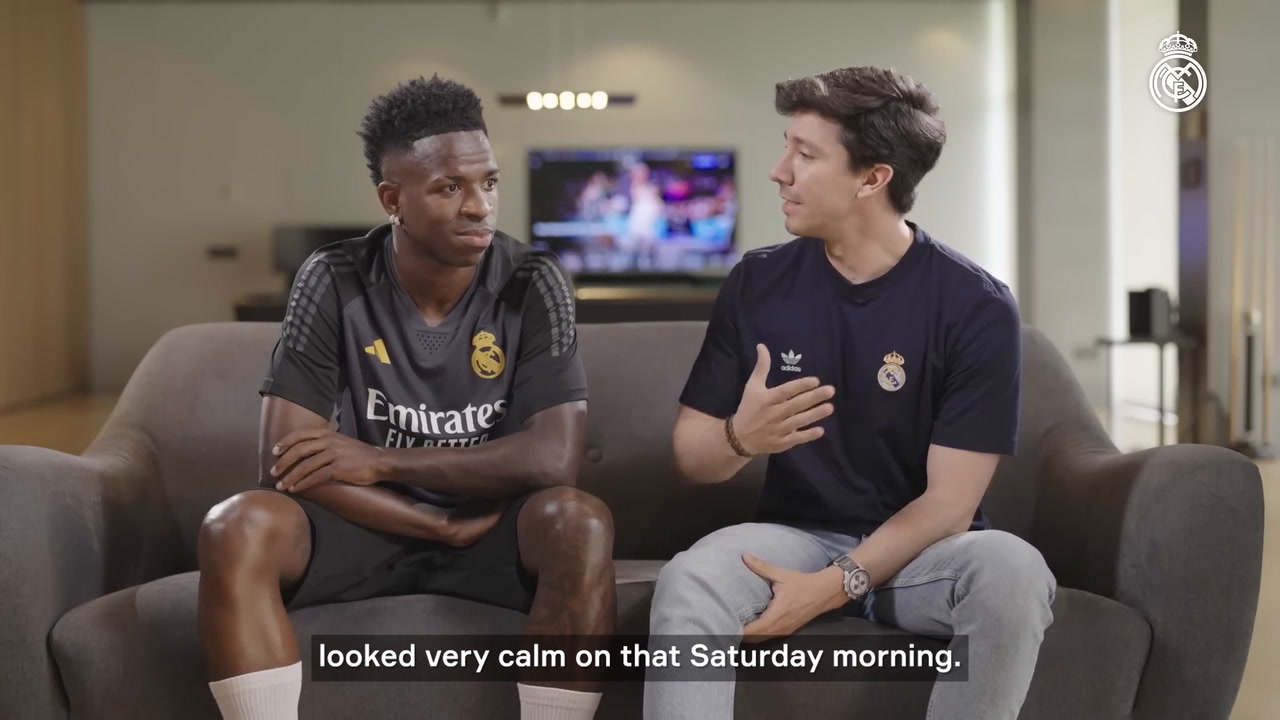 VIDEO: Vinicius on how Real Madrid players experience the hours before a UCL final