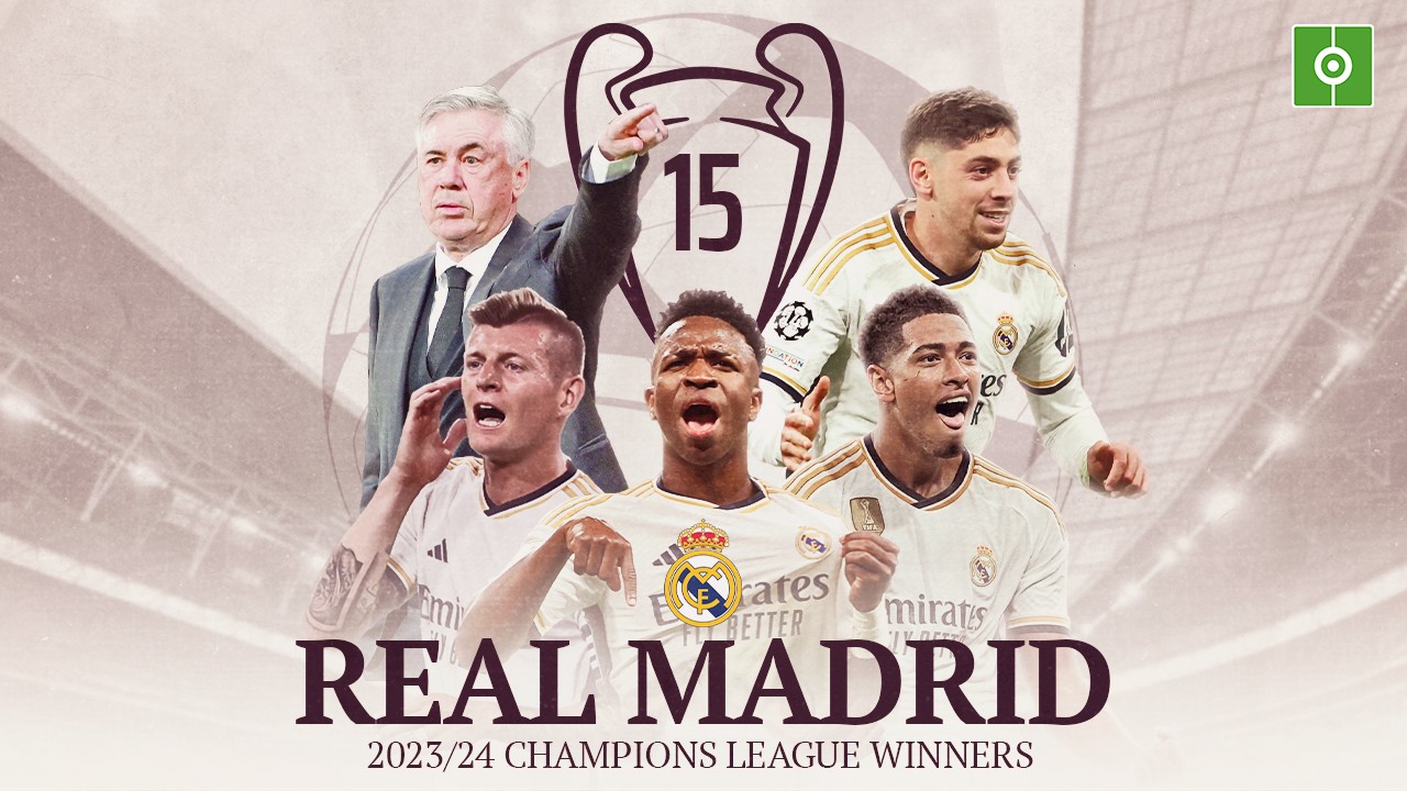 Real Madrid crowned Champions League winners for 15th time